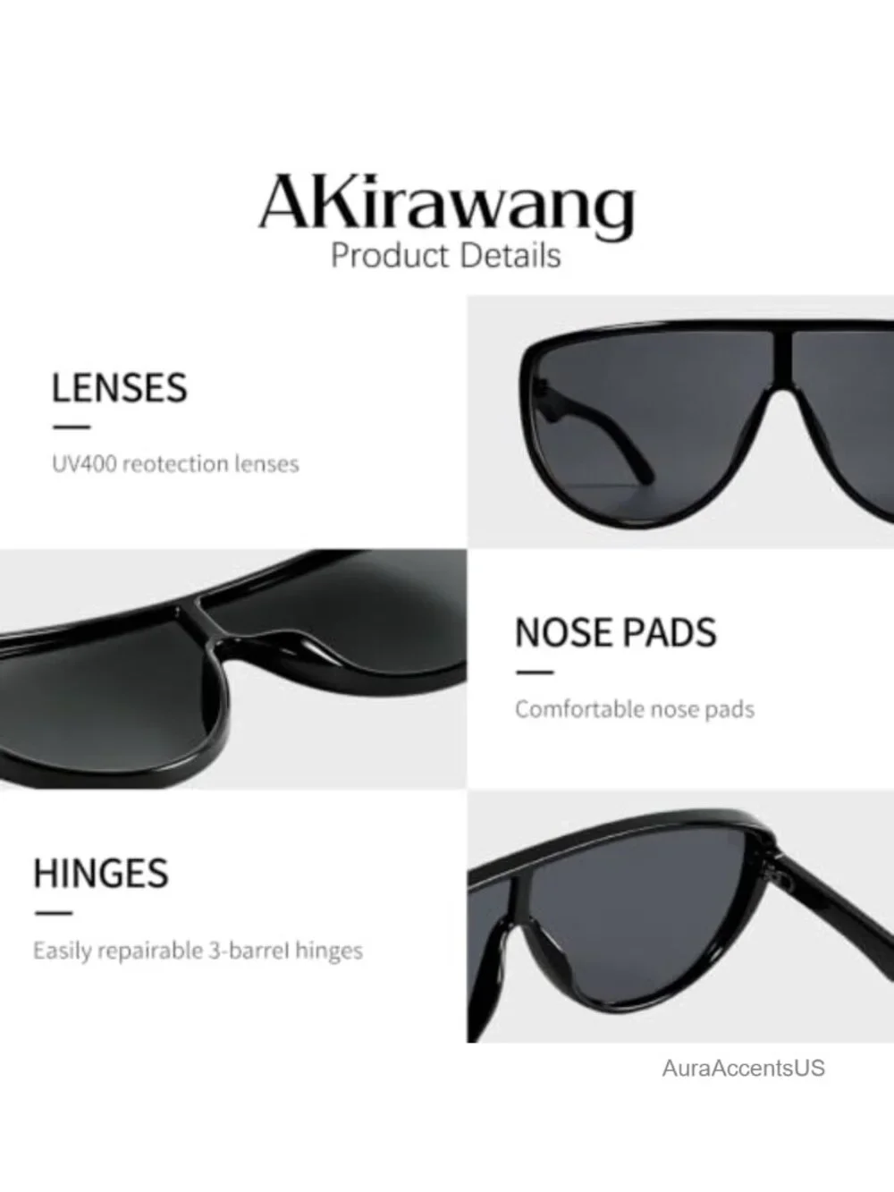 Oversized Aviator Sunglasses Women Retro Vintage Pilot Metal Alloy UV400